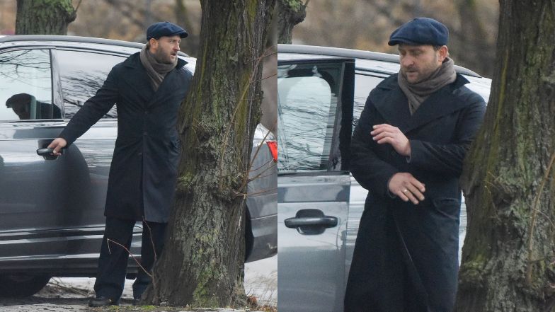 Borys Szyc przyłapany na mieście