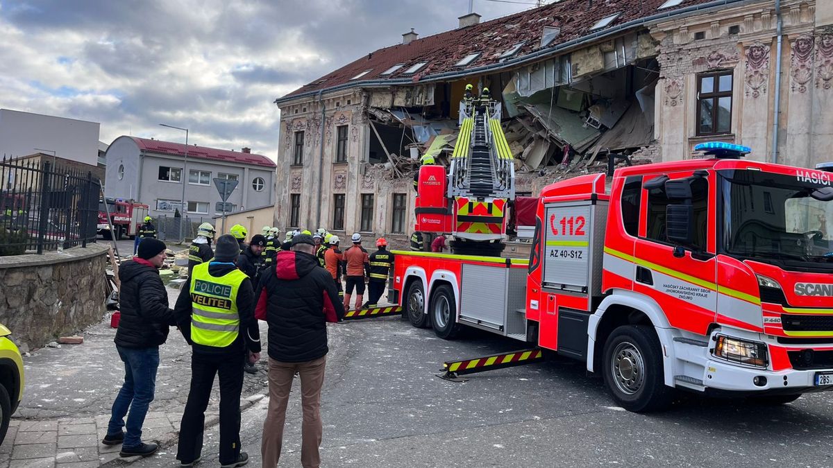 Potężny wybuch w Znojmie: osiem osób rannych w katastrofie budyn