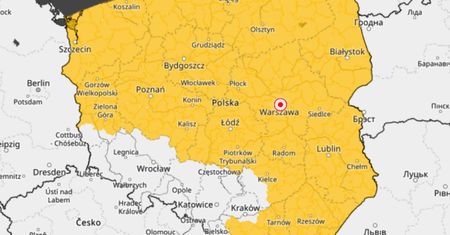 Obowiązują od południa. Niemal cała Polska na żółto