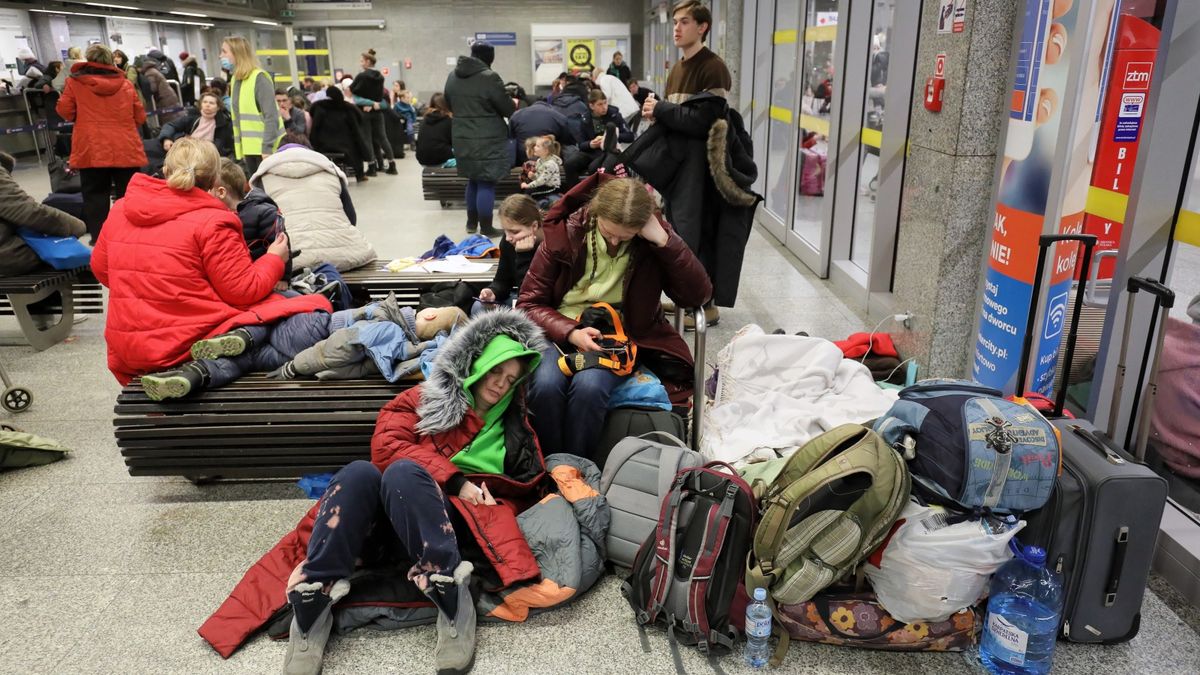 Uchodźcy z Ukrainy w Warszawie 