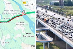 Karambol na obwodnicy. Korek w Warszawie ma 10 kilometrów