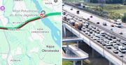 Karambol na obwodnicy. Korek w Warszawie ma 10 kilometrów