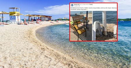 Betonują parasole i przypinają leżaki. Tak "zajmują" plażę w Chorwacji