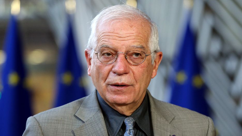 BRUSSELS, BELGIUM - DECEMBER 18:  High Representative of EU for Foreign Affairs and Security Policy Joseph Borrell speaks to media ahead of the EU-Azerbaijan Association Council Meeting in Brussels, Belgium on December 18, 2020. (Photo by Dursun Aydemir/Anadolu Agency via Getty Images)
