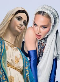 Modlili się przed restauracją. Wierzący zniesmaczeni Madonną