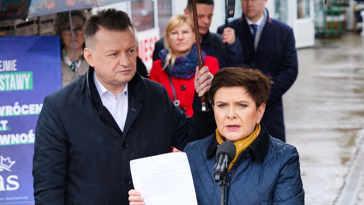 Beata Szydło i Mariusz Błaszczak
