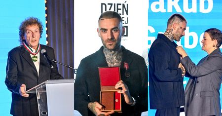 DAWNO NIEWIDZIANY Quebonafide nagrodzony medalem Gloria Artis. Wyróżniono też Lady Pank. Panasewicz z tej okazji ZDJĄŁ OKULARY (ZDJĘCIA)