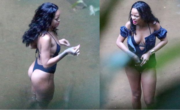 Rihanna chodzi w bikini... po ogrodzie botanicznym! (ZDJĘCIA)