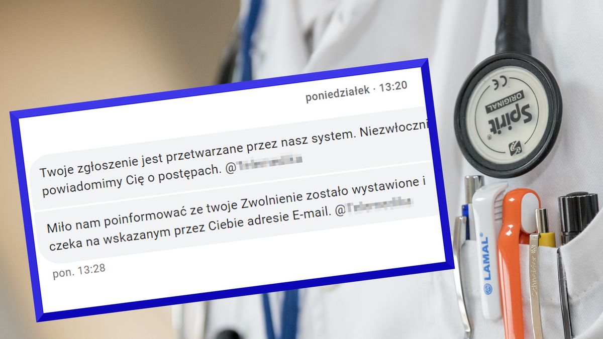 8 minut - tyle minęło od momentu płatności do wystawienia zwolnienia