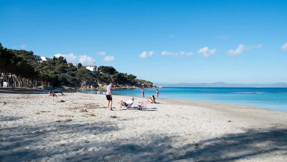 Jedna z plaż w rejonie Sant'Antioco