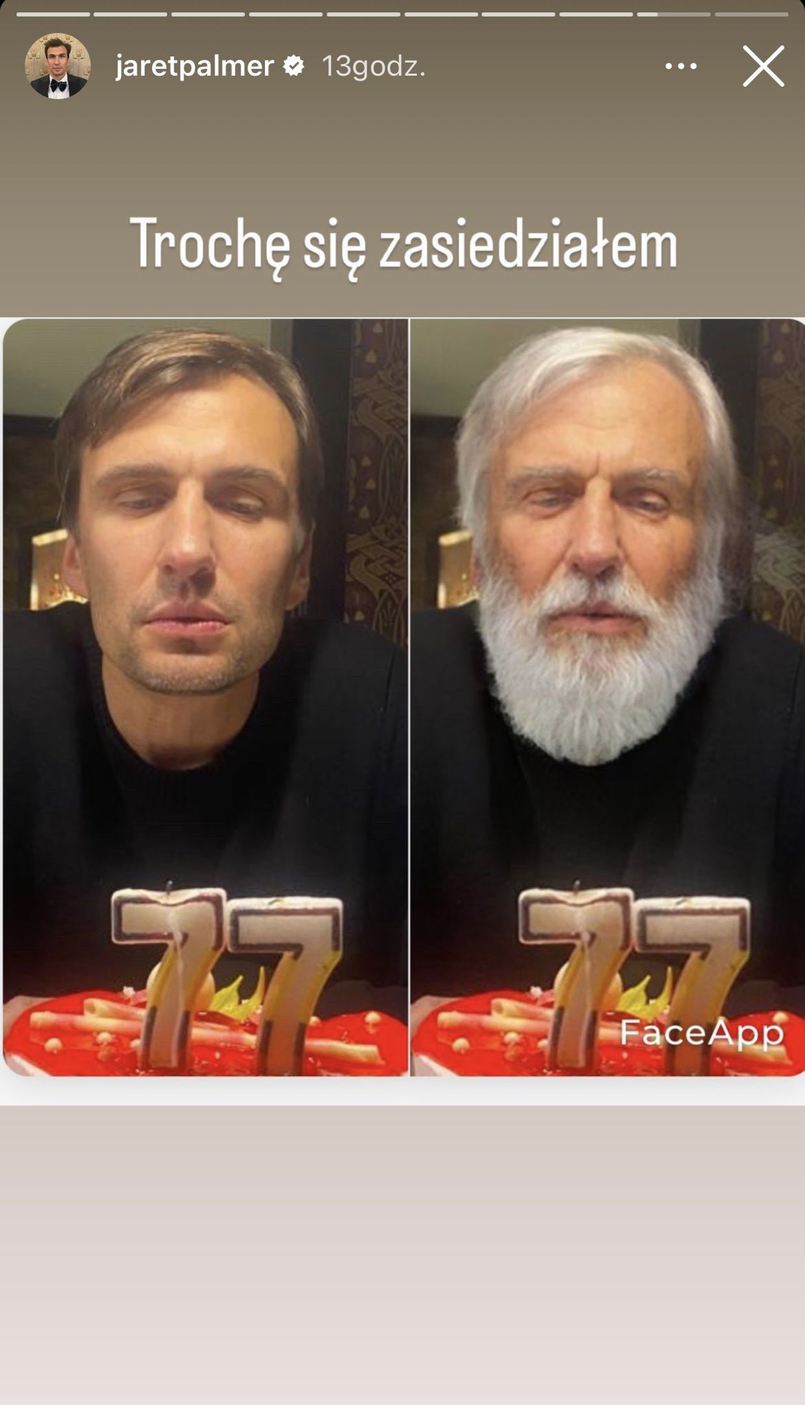 Jak Jarosław Bieniuk może wyglądać w wieku 77 lat?