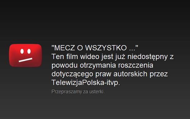 Dlaczego TVP usuwa klip „Mecz o wszystko”?