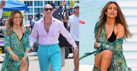 Jennifer Lopez i Pitbull na planie teledysku! (ZDJĘCIA)