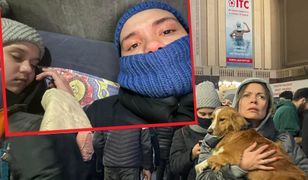 Na dworcu w Kijowie czuły wybuchy. "Ludzi jest pełno, wszyscy są przestraszeni"