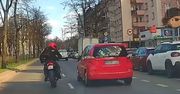 Opublikowali nagranie ze wściekłym motocyklistą. Ostro zareagował