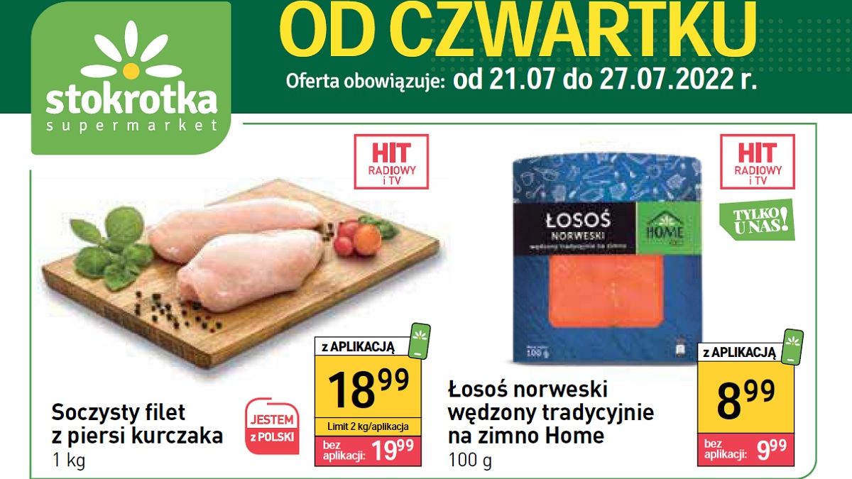 Stokrotka gazetka promocyjna od czwartku 21 lipca [21.07 22]