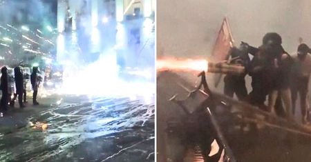 Niepokojące nagrania z Gruzji. Zamieszki w Tbilisi przybrały na sile