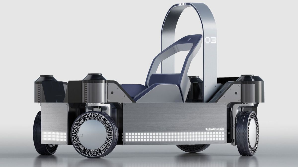 Autonomiczny pojazd z oponami Hankook i-Flex