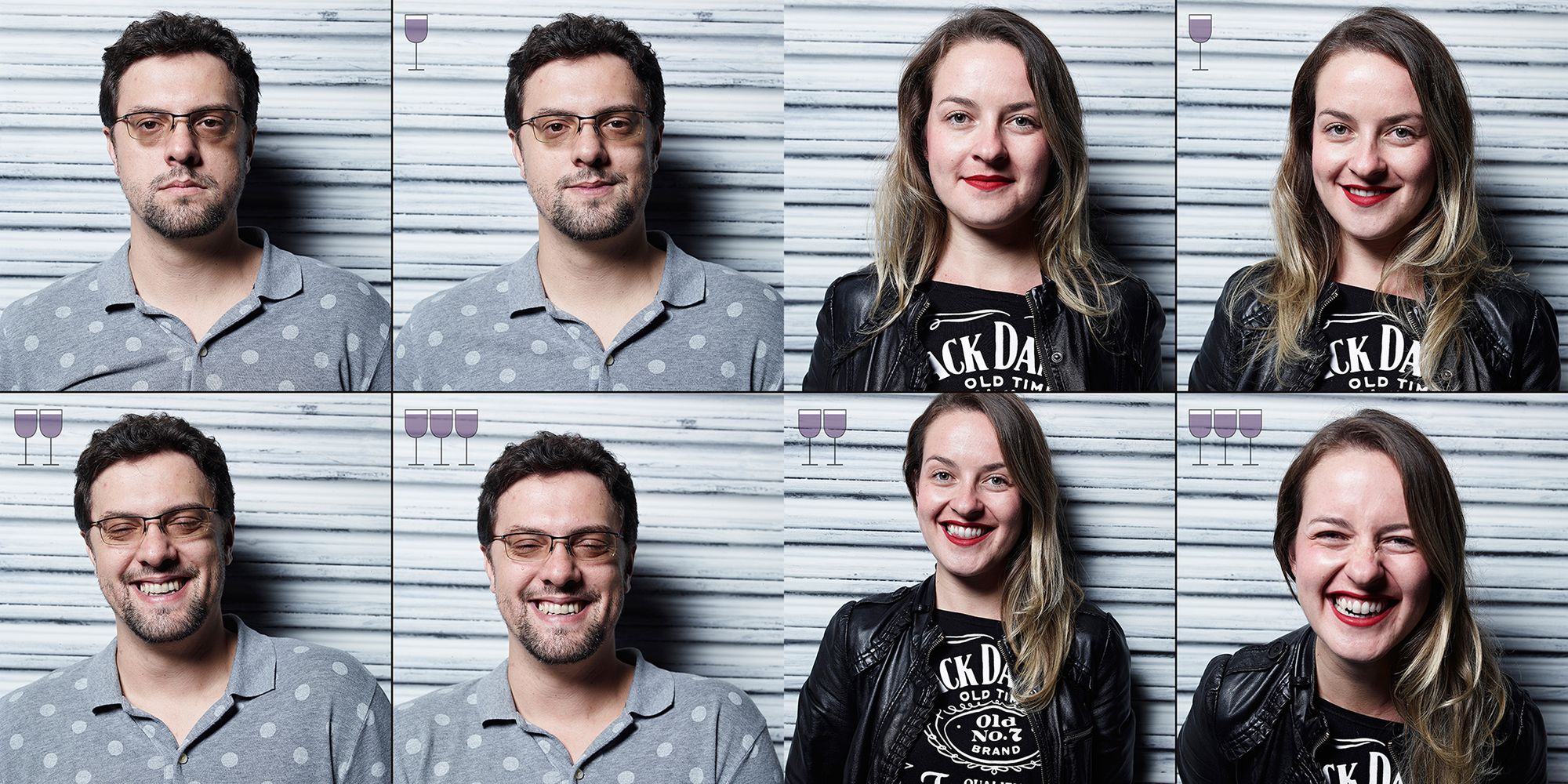 Zastanawialiście się kiedyś jak wyglądacie po 1, 2 i 3 lampkach wina? 11