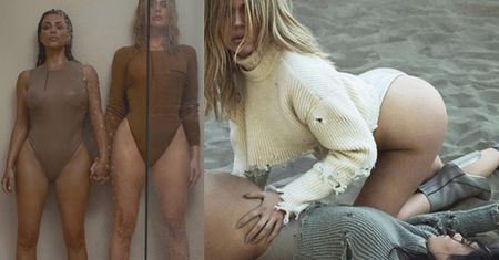 Kim z nagą pupą pozuje w piachu... Tym razem z Khloe (ZDJĘCIA)