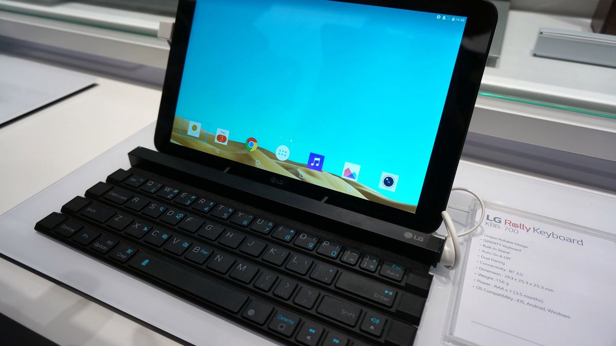 LG Rolly - zwijana klawiatura do urządzeń mobilnych 1