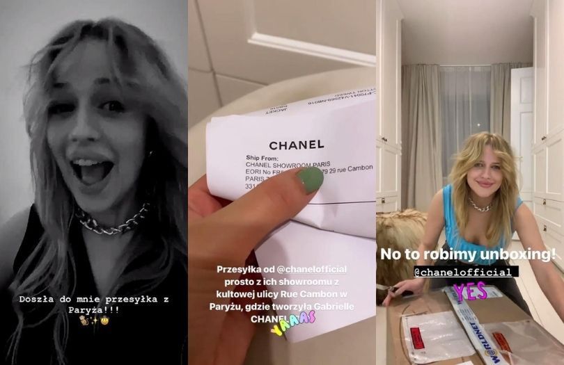 Jessica Mercedes tańczy i piszczy, odkrywając zawartość paczki od Chanel