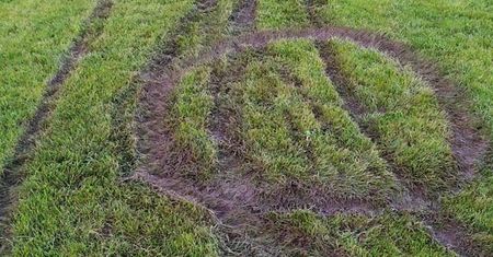 Głogów. Bezmyślny motocyklista zniszczył murawę. Może mieć spore problemy