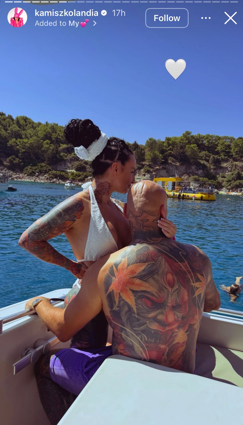 Kamila Wybrańczyk i Artur Szpilka na wakacjach