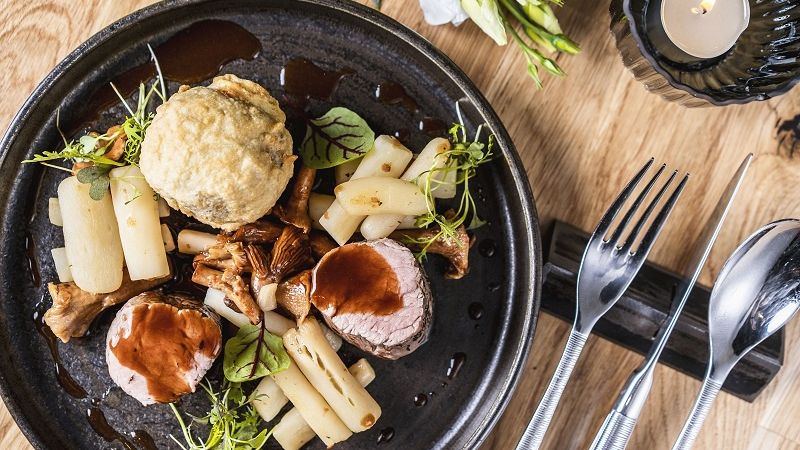 Propozycja dania w restauracji Za Kulisami