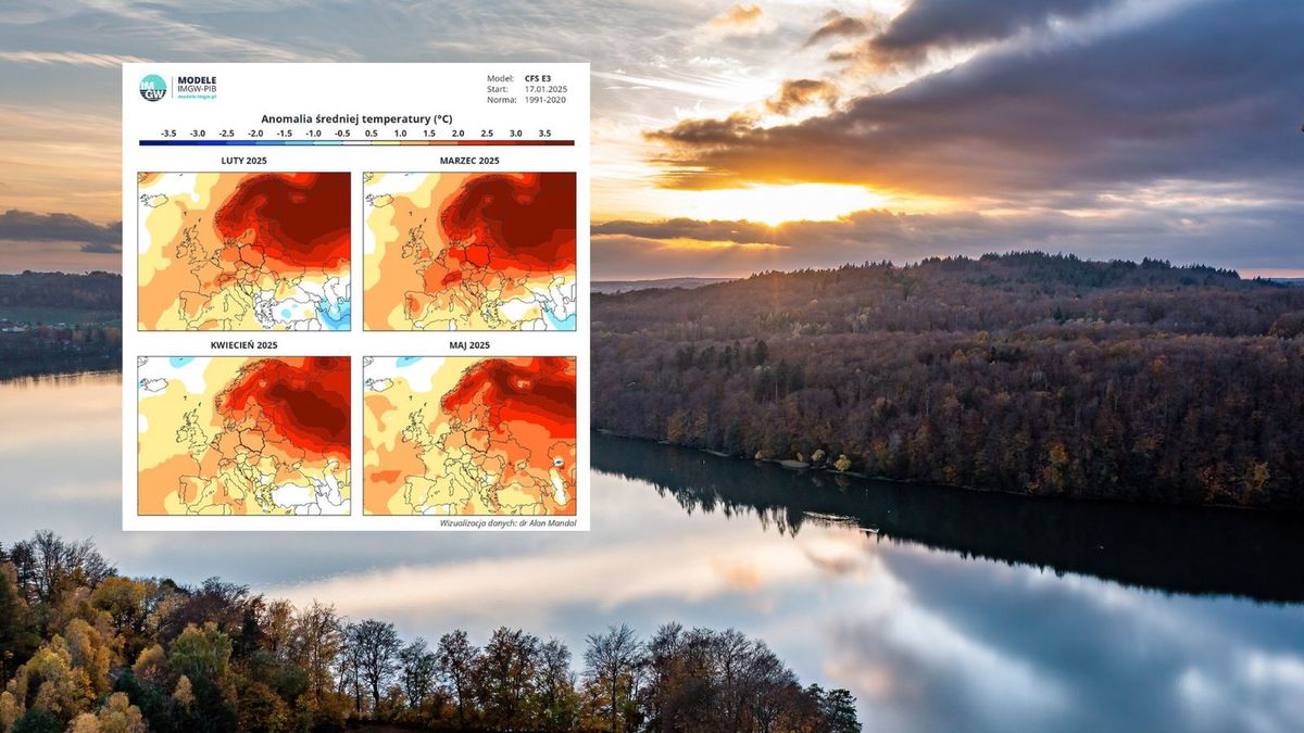 Pogoda długoterminowa na wiosnę 2025 roku