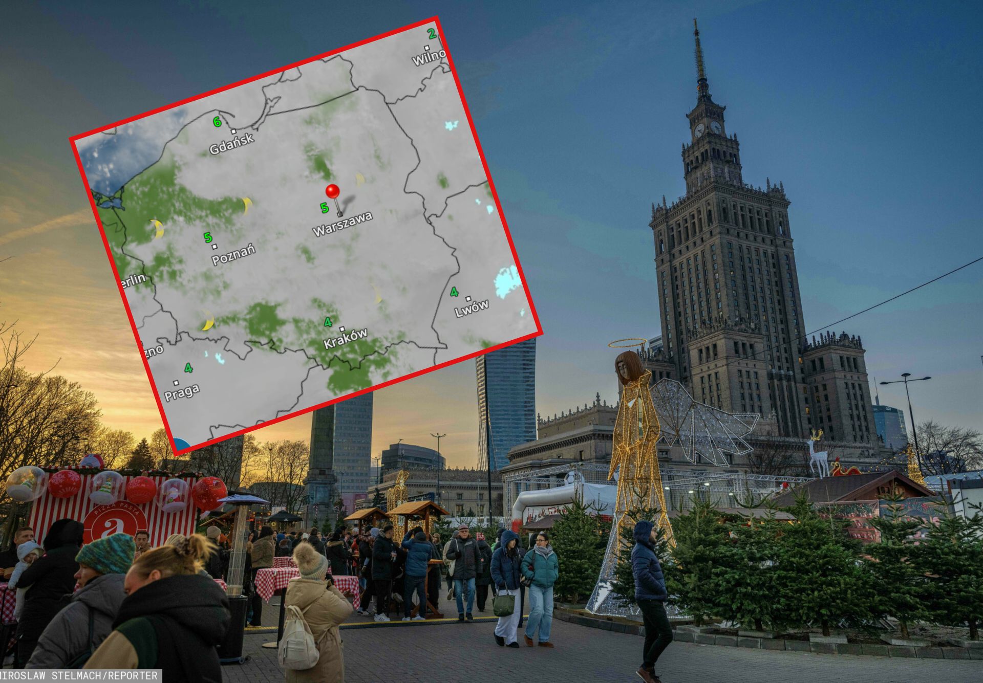 Pogoda na 14 grudnia: deszcz i deszcz ze śniegiem