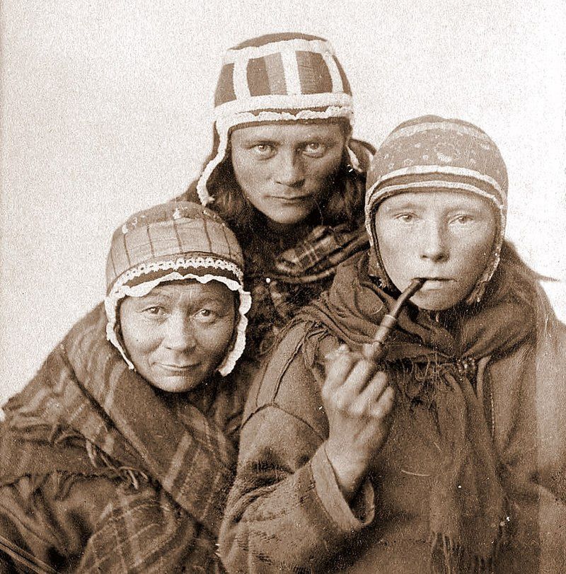 Kobiety Saamów, ok. 1890 r.