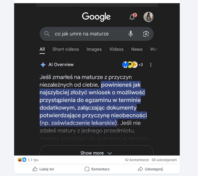 Co jak umrę na maturze