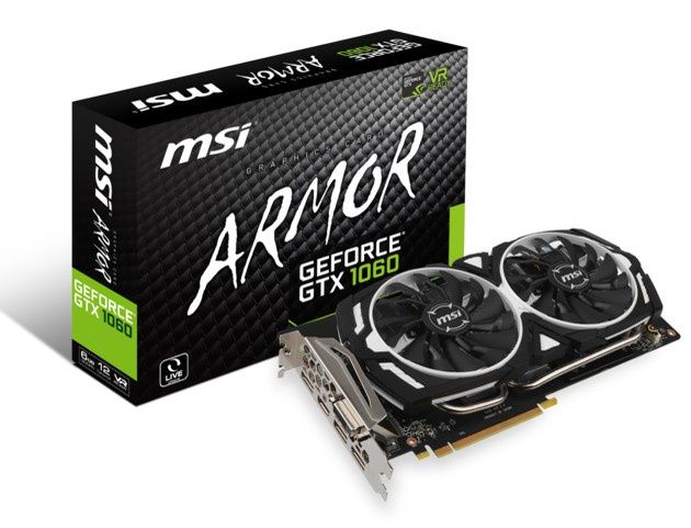 MSI GeForce GTX 1060 Armor karta graficzna