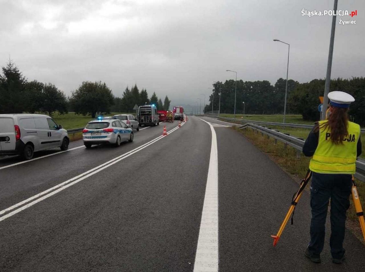 Na S1 w Żywcu doszło do śmiertelnego wypadku