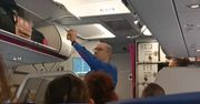 Wideo z samolotu do Polski. Niektórzy myśleli, że żartuje
