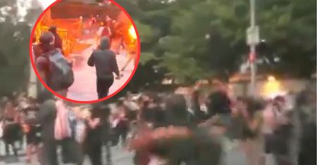 Szokujące sceny w Meksyku. Demonstranci podpalili ambasadę Izraela