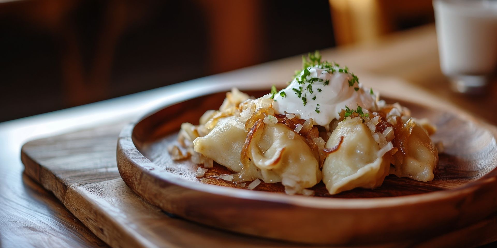 A rustic Polish pierogi platter, with dumplings stuffed with potatoes and cheese, topped with caramelized onions, and served with a side of sour cream on a traditional wooden plate. The hearty and
A rustic Polish pierogi platter, with dumplings stuffed with potatoes and cheese, topped with caramelized onions, and served with a side of sour cream on a traditional wooden plate. The hearty and nostalgic meal feels comforting.
rustic, polish, pierogi, platter, dumplings, stuffed, potatoes, cheese, topped, caramelized, onions, served, side, sour, cream, traditional, wooden, plate, hearty, nostalgic, meal, feels, comforting, rustic, polish, pierogi, platter, dumplings, stuffed, potatoes, cheese, topped, caramelized, onions, served, side, sour, cream, traditional, wooden, plate, hearty, nostalgic, meal, feels, comforting
