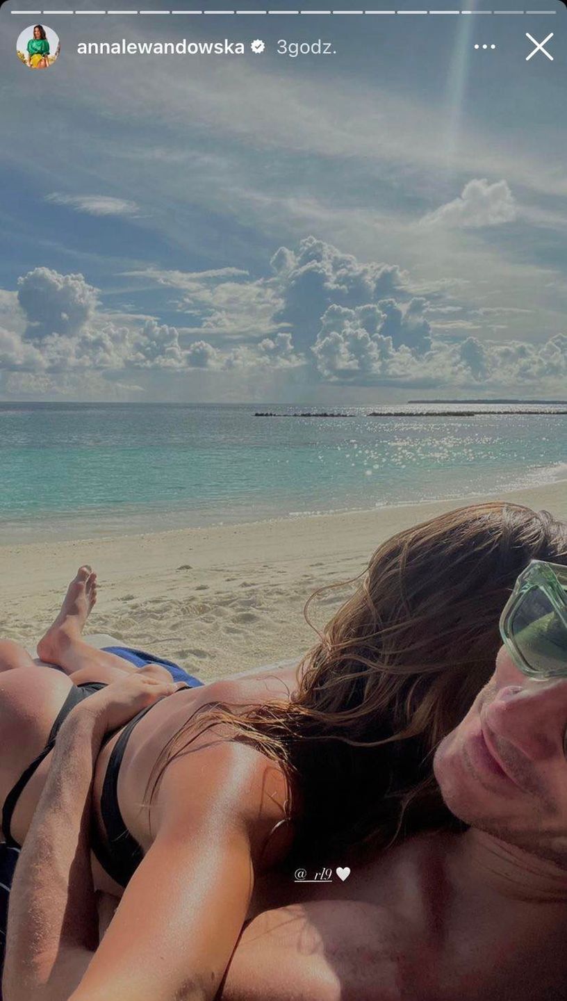 Anna i Robert Lewandowscy na wakacjach