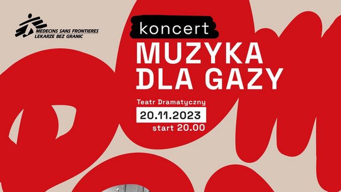 Koncert "Muzyka dla Gazy" – zagrają gwiazdy