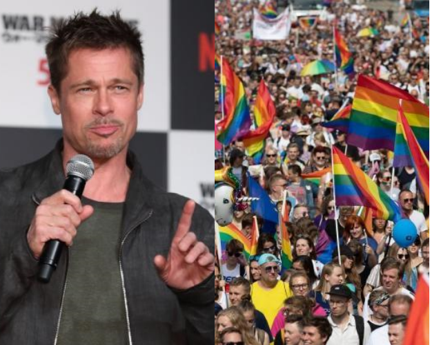 Brad Pitt nie zgodził się na zostanie "twarzą" "parady heteroseksualistów". Zagroził pozwem! 
