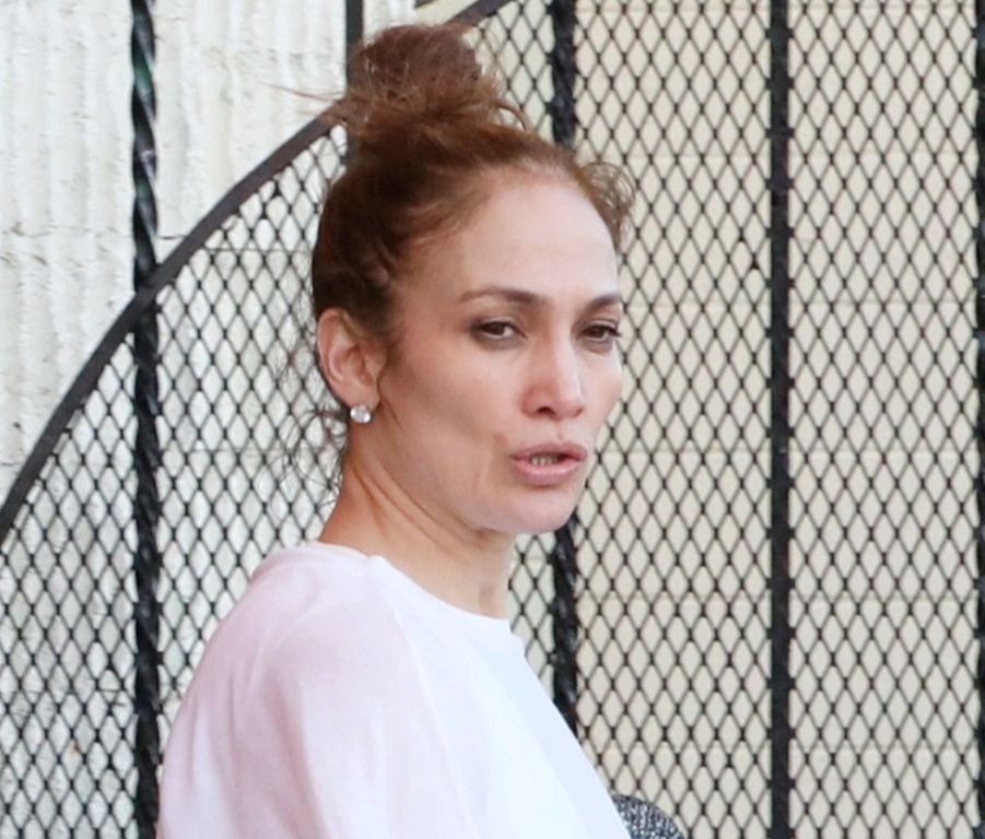Jennifer Lopez bez makijażu