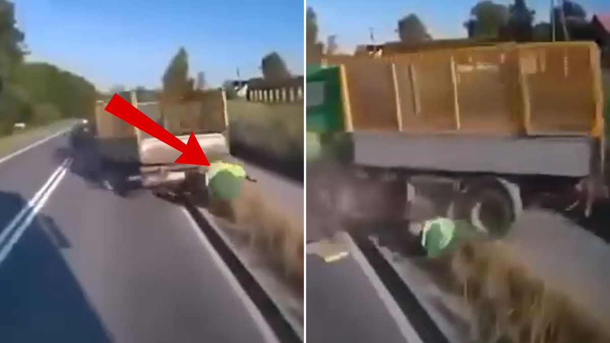 Film z wypadku w miejscowości Gnojnik.