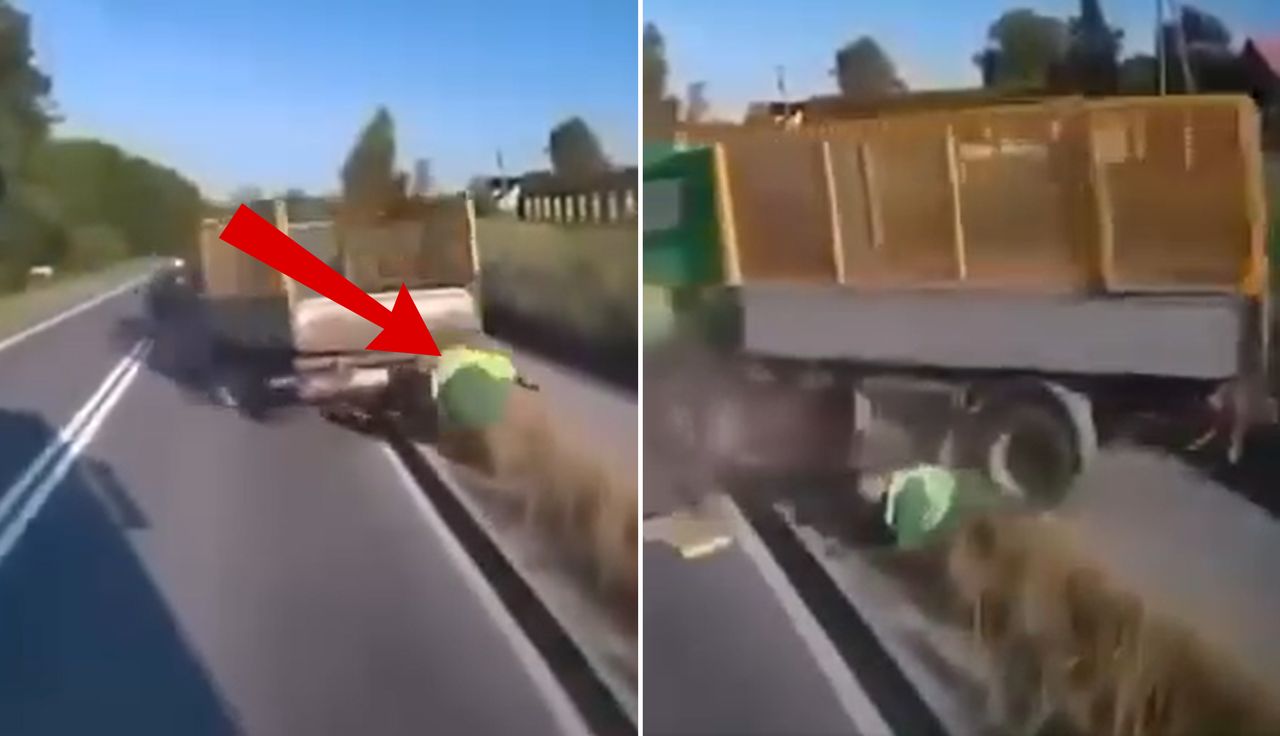 Makabryczny widok. Pokazali nagranie z wypadku w Gnojniku