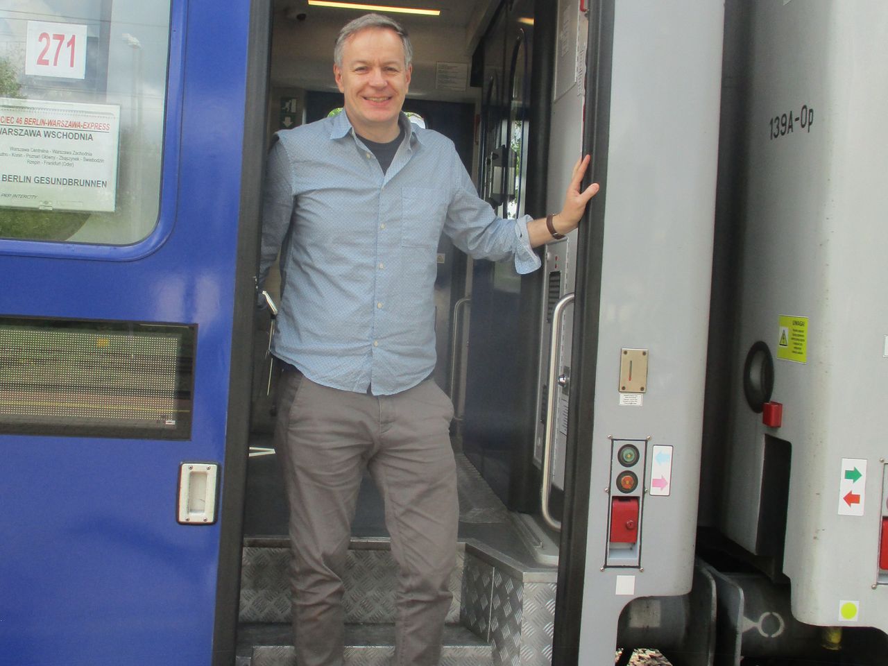 Steffen Möller z Berlina do Warszawy jeździ pociągami