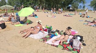 Zgierz: Na Malince jak nad morzem. Odpoczynek w upalny dzień