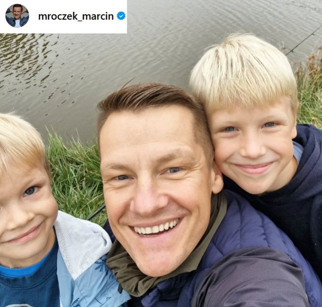 Marcin Mroczek z synami