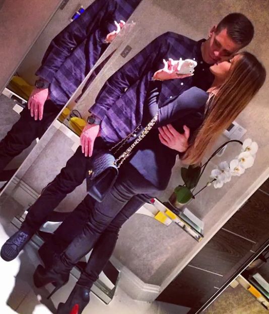 Marina Łuczenko i Wojciech Szczęsny w 2013 roku
