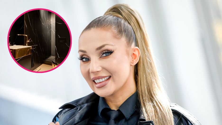 We wnętrzach apartamentu Cleo dominuje złoto, czerwień i czerń