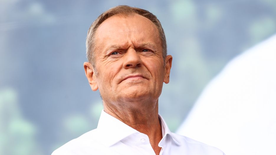Donald Tusk, the leader of the Civic Platform party (PO) attends 'Million Hearts March' organized by Civic Coalition (KO) in Warsaw, Poland on October 1st, 2023. The largest demonstration in recent years in Poland gathered people to protest against Poland's conservative government two weeks ahead of a general election. (Photo by Beata Zawrzel/NurPhoto via Getty Images)